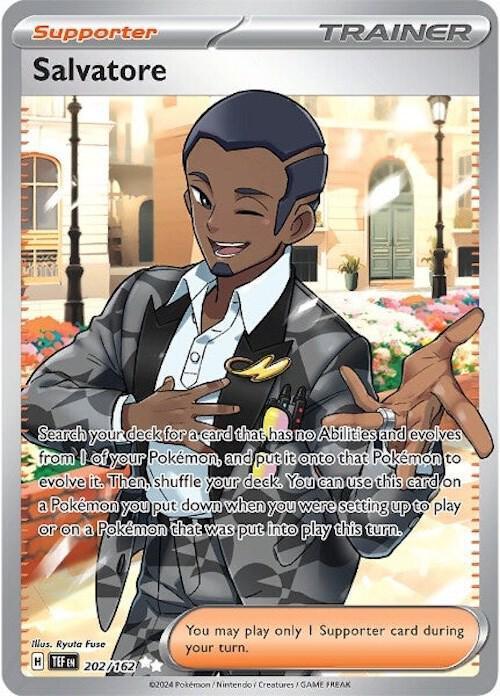 202, Scarlet & Violet: Temporal Forces Salvatore (202/162) [Scarlet & Violet: Temporal Forces] - Trading Card World