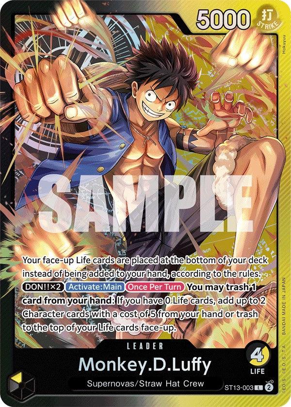 Leader, Starter Decks, Straw Hat Crew, Supernovas, Ultra Deck: The Three Brothers Monkey.D.Luffy [Ultra Deck: The Three Brothers] - Trading Card World