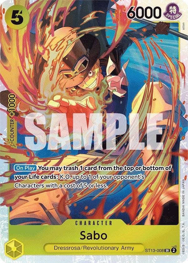 Character, Dressrosa, Revolutionary Army, Starter Decks, Super Rare, Ultra Deck: The Three Brothers Sabo [Ultra Deck: The Three Brothers] - Trading Card World