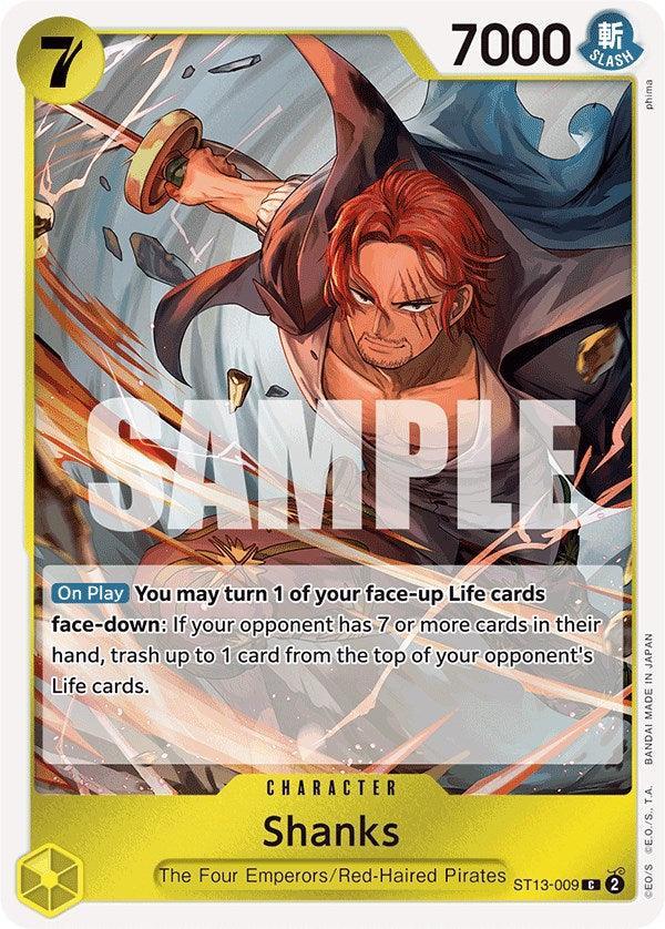 Character, Common, Red-Haired Pirates, Starter Decks, The Four Emperors, Ultra Deck: The Three Brothers Shanks [Ultra Deck: The Three Brothers] - Trading Card World
