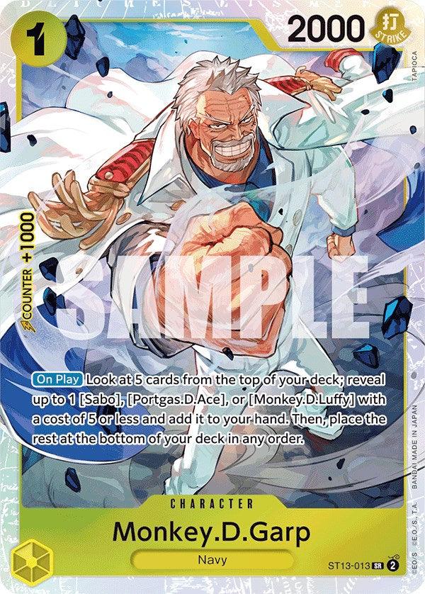Character, Navy, Starter Decks, Super Rare, Ultra Deck: The Three Brothers Monkey.D.Garp [Ultra Deck: The Three Brothers] - Trading Card World