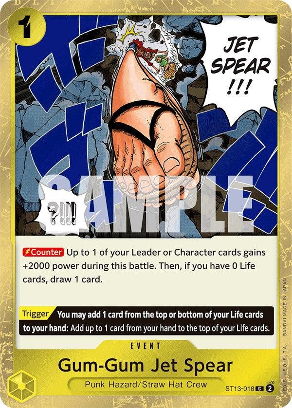 Common, Event, Punk Hazard, Starter Decks, Straw Hat Crew, Ultra Deck: The Three Brothers Gum-Gum Jet Spear [Ultra Deck: The Three Brothers] - Trading Card World