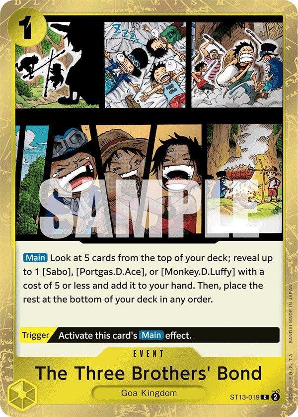 Common, Event, Goa Kingdom, Starter Decks, Ultra Deck: The Three Brothers The Three Brothers' Bond [Ultra Deck: The Three Brothers] - Trading Card World