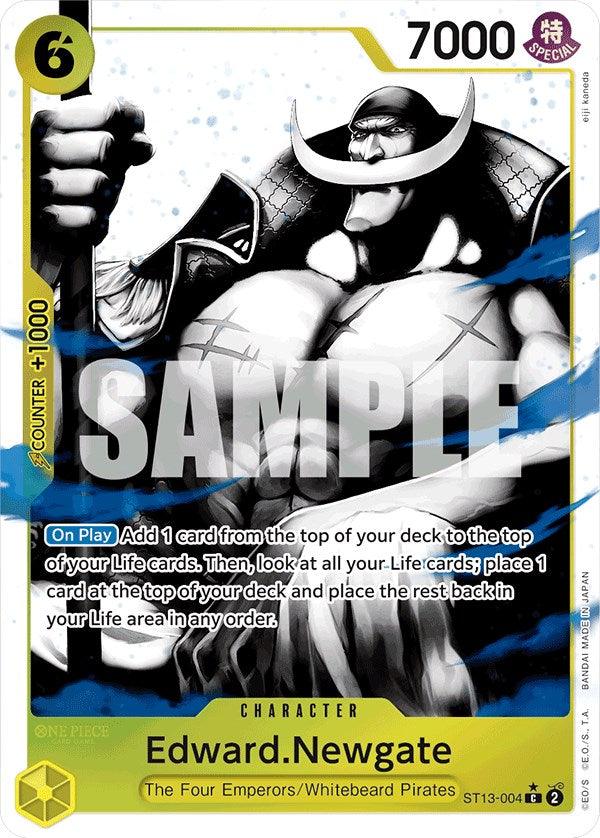 Character, Common, Starter Decks, The Four Emperors, Ultra Deck: The Three Brothers, Whitebeard Pirates Edward.Newgate (Parallel) [Ultra Deck: The Three Brothers] - Trading Card World