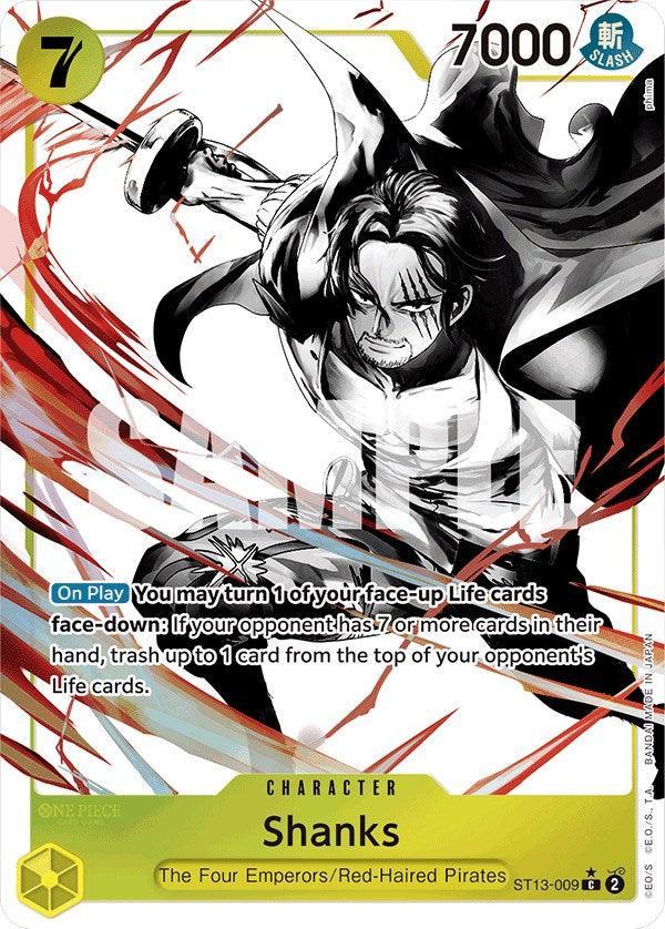 Character, Common, Red-Haired Pirates, Starter Decks, The Four Emperors, Ultra Deck: The Three Brothers Shanks (Parallel) [Ultra Deck: The Three Brothers] - Trading Card World