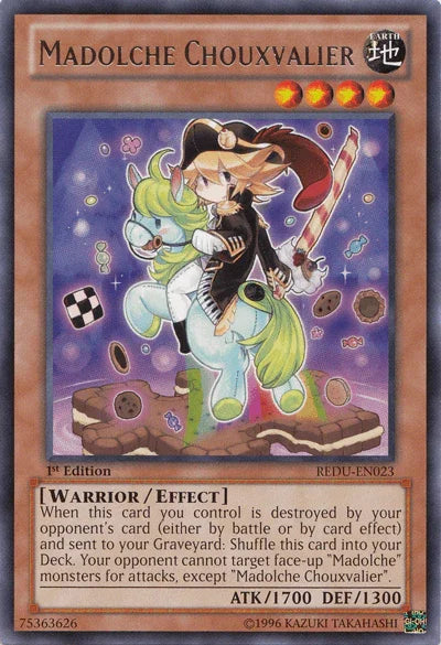 1st Edition, Earth, Effect Monster, Rare, Return of the Duelist, Unlimited, Warrior Madolche Chouxvalier [REDU-EN023] Rare - Trading Card World