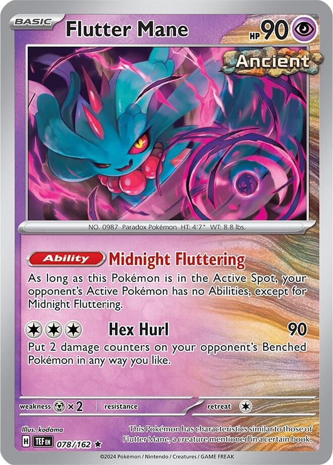 Scarlet & Violet: Temporal Forces Flutter Mane (078/162) [Scarlet & Violet: Temporal Forces] - Trading Card World