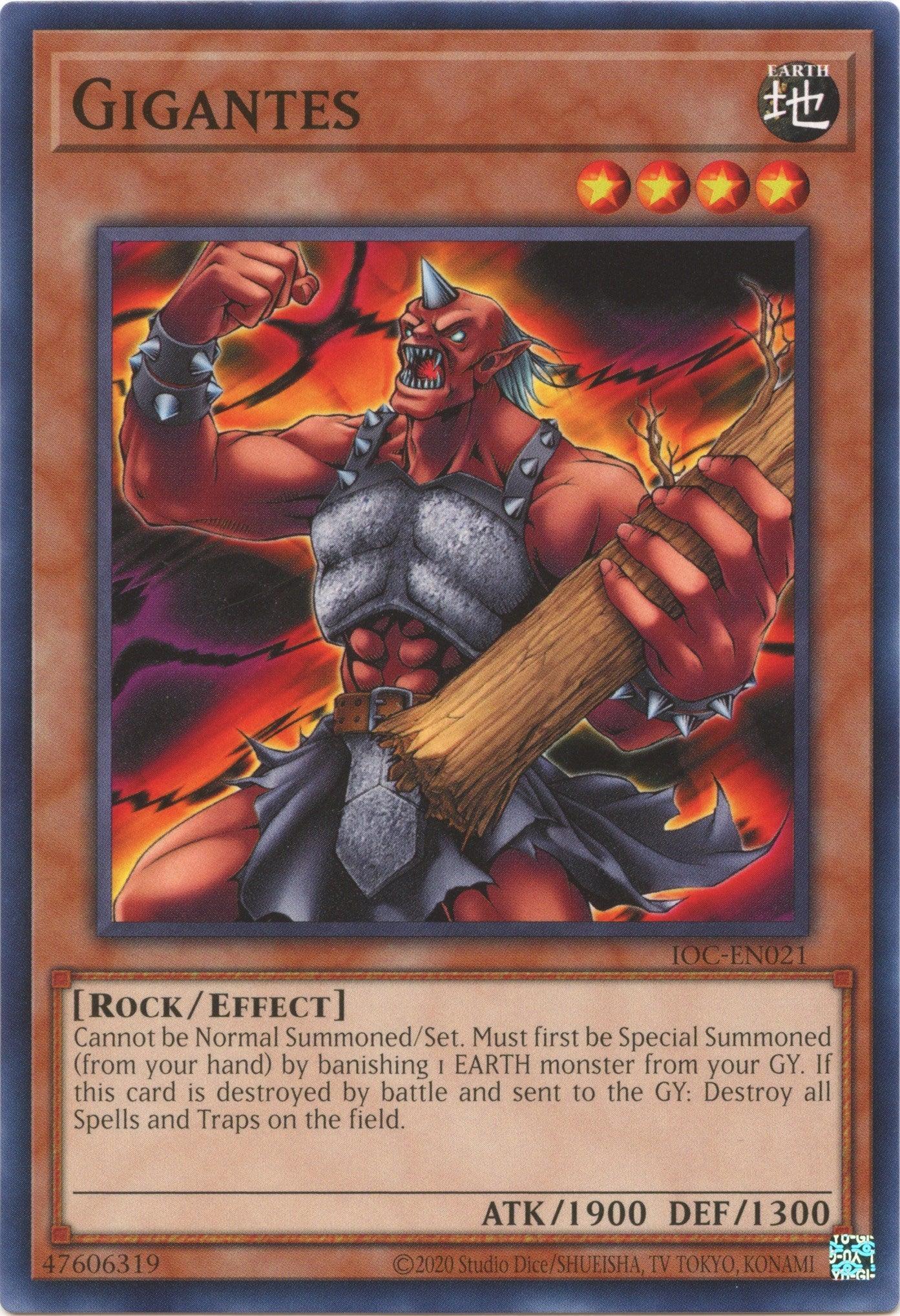 Common, Earth, Effect Monster, Invasion of Chaos (25th Anniversary Edition), Rock, Unlimited Gigantes (25th Anniversary) [IOC-EN021] Common - Trading Card World