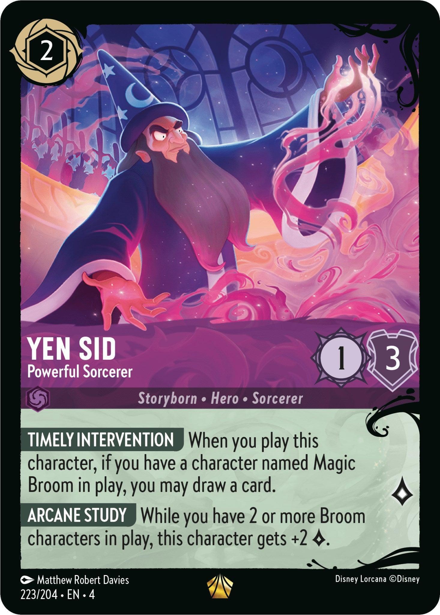  Yen Sid - Powerful Sorcerer (223/204) (223/204) [Ursula's Return] - Trading Card World