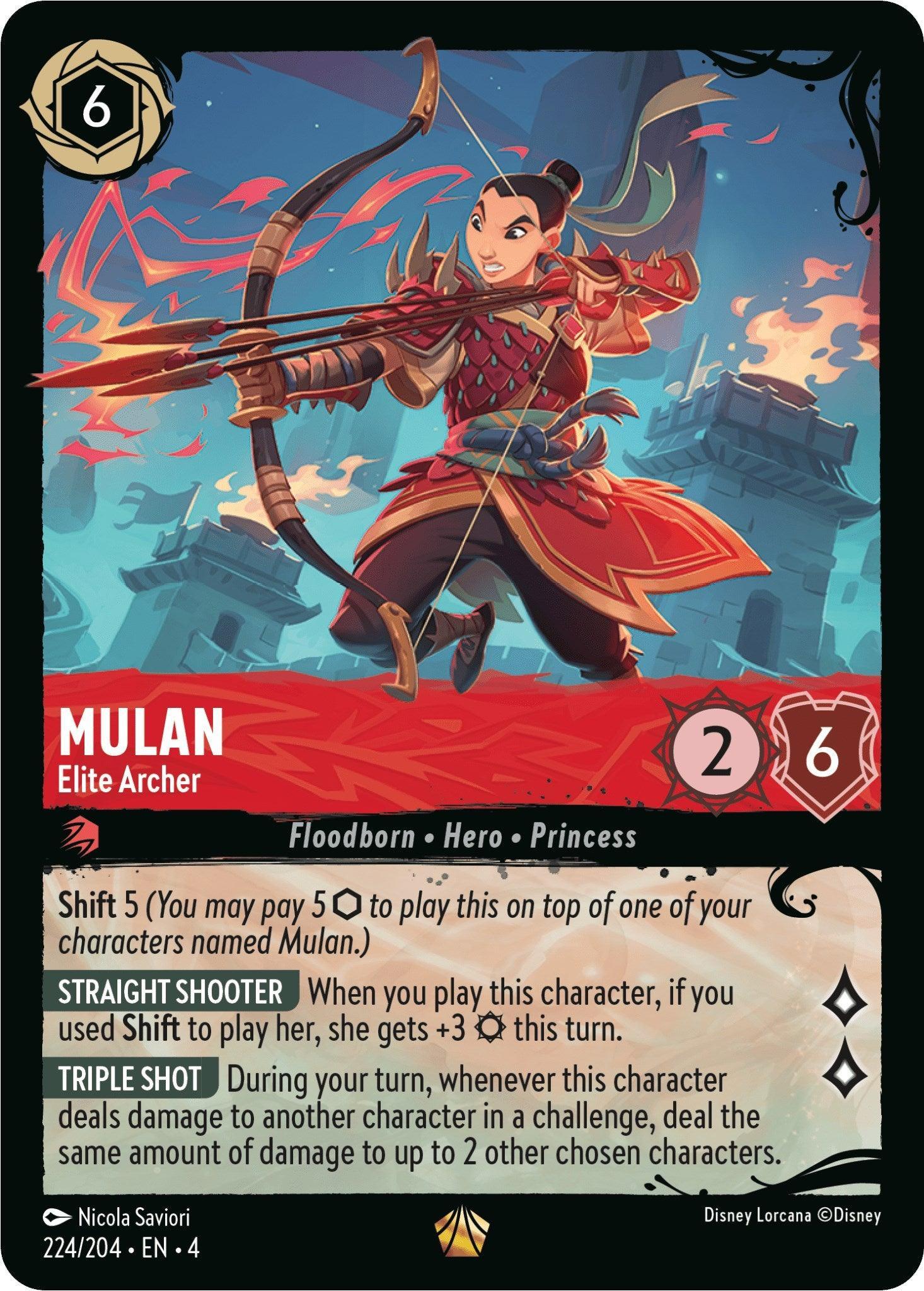 Mulan - Elite Archer (224/204) (244/204) [Ursula's Return] - Trading Card World