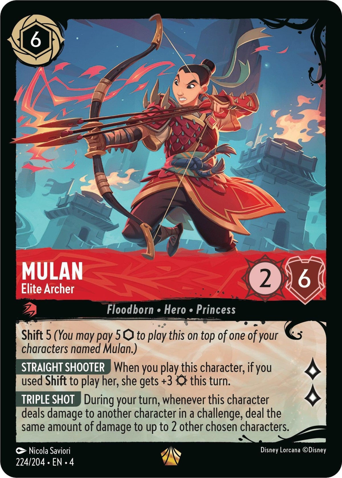  Mulan - Elite Archer (224/204) (244/204) [Ursula's Return] - Trading Card World