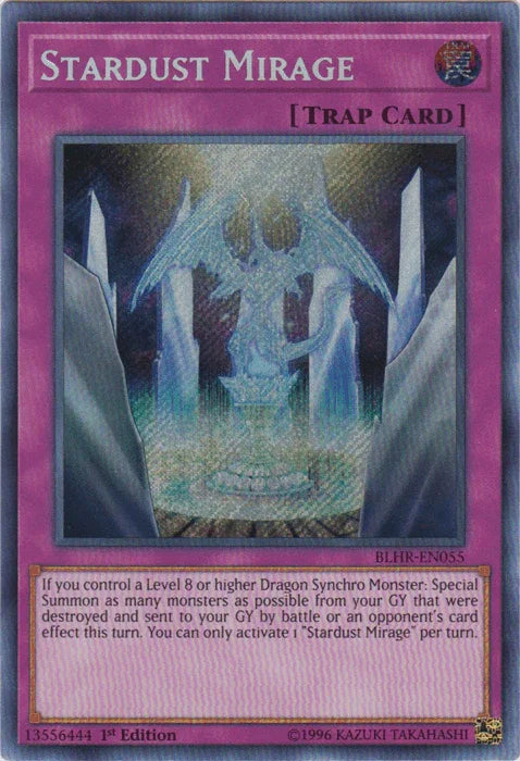 1st Edition, Battles of Legend: Hero's Revenge, Normal Trap, Secret Rare, Trap Stardust Mirage [BLHR-EN055] Secret Rare - Trading Card World