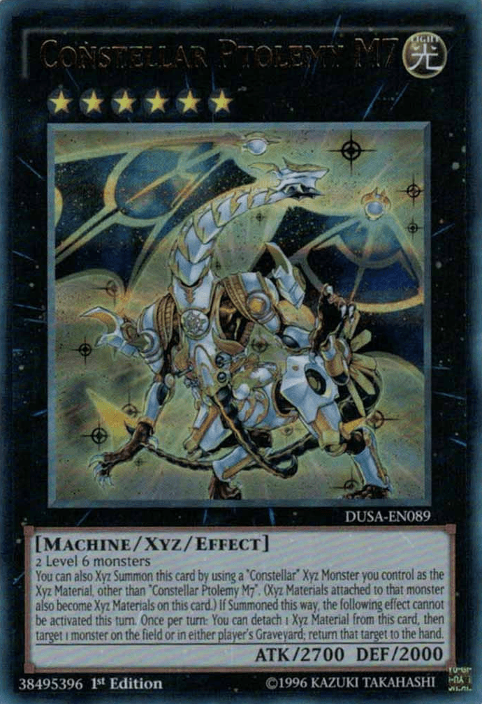 1st Edition, Duelist Saga, Light, Machine, Ultra Rare, Xyz/Effect Monster Constellar Ptolemy M7 [DUSA-EN089] Ultra Rare - Trading Card World