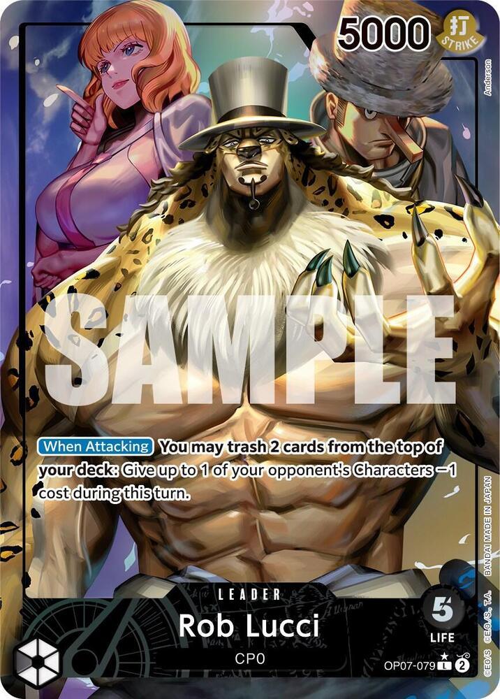 500 Years in the Future, One Piece Singles Rob Lucci (079) (Parallel) [500 Years in the Future] - Trading Card World