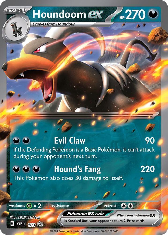 103, Promo, Scarlet & Violet: Black Star Promos Houndoom ex (103) [Scarlet & Violet: Black Star Promos] - Trading Card World