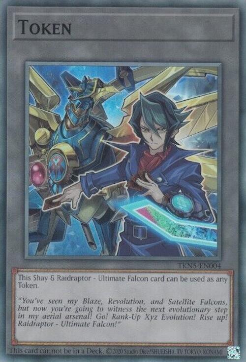 Legacy of Destruction, Super Rare, Token Monster, Unlimited Token: Shay and Raidraptor - Ultimate Falcon [TKN5-EN004] Super Rare - Trading Card World