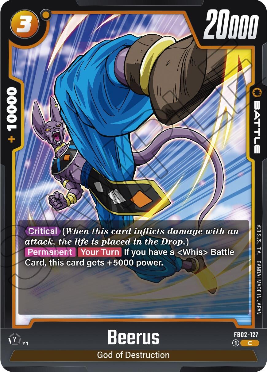  Beerus (FB02-127) [Blazing Aura] - Trading Card World