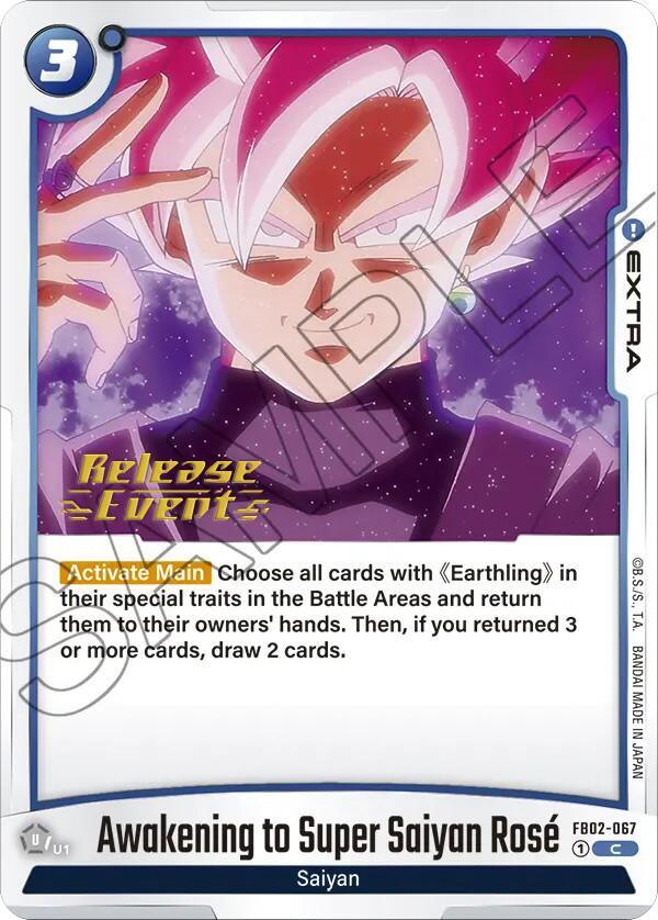  Awakening to Super Saiyan Rose [Blazing Aura Pre-Release Cards] - Trading Card World