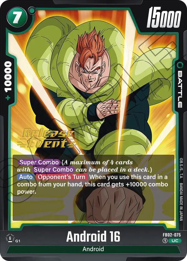  Android 16 [Blazing Aura Pre-Release Cards] - Trading Card World