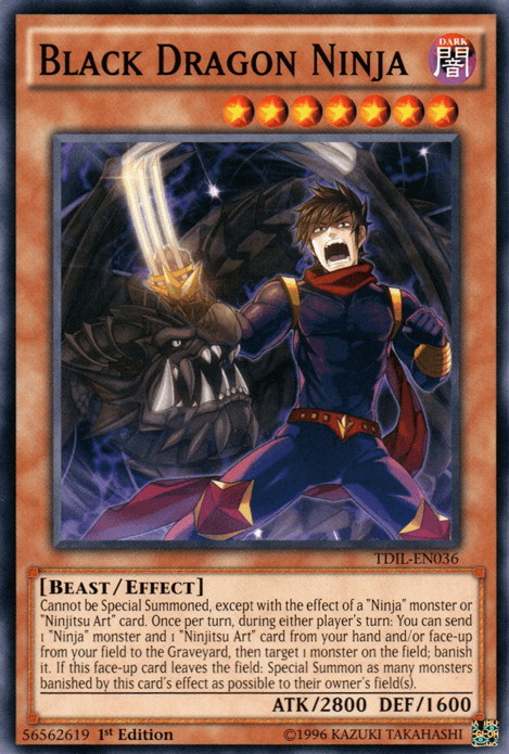 1st Edition, Beast, Common, Dark, Effect Monster, The Dark Illusion, Unlimited Black Dragon Ninja [TDIL-EN036] Common - Trading Card World
