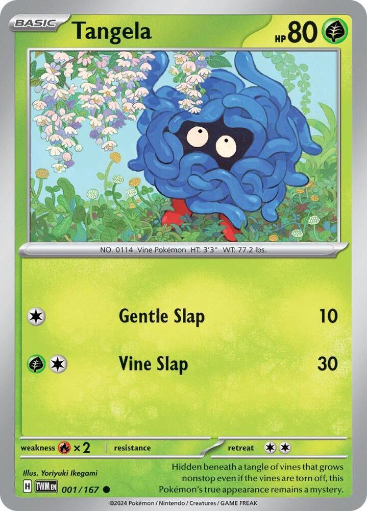 001, Scarlet & Violet: Twilight Masquerade Tangela (001/167) [Scarlet & Violet: Twilight Masquerade] - Trading Card World