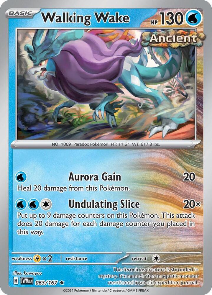 Scarlet & Violet: Twilight Masquerade Walking Wake (063/167) [Scarlet & Violet: Twilight Masquerade] - Trading Card World