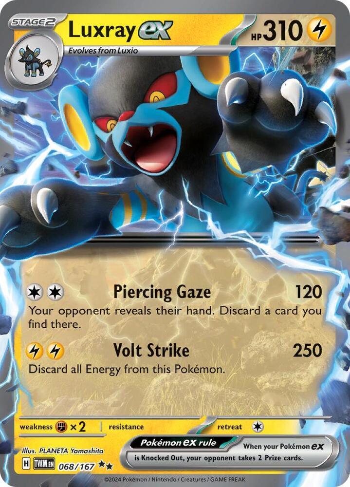 Scarlet & Violet: Twilight Masquerade Luxray ex (068/167) [Scarlet & Violet: Twilight Masquerade] - Trading Card World