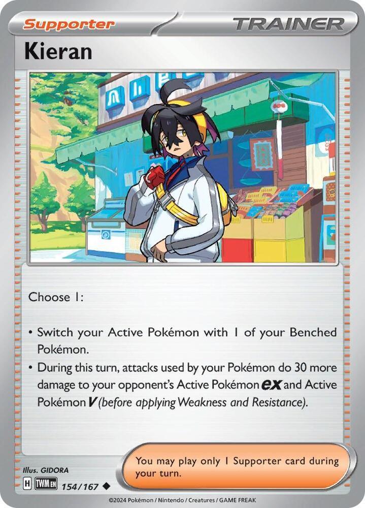 154, Scarlet & Violet: Twilight Masquerade Kieran (154/167) [Scarlet & Violet: Twilight Masquerade] - Trading Card World