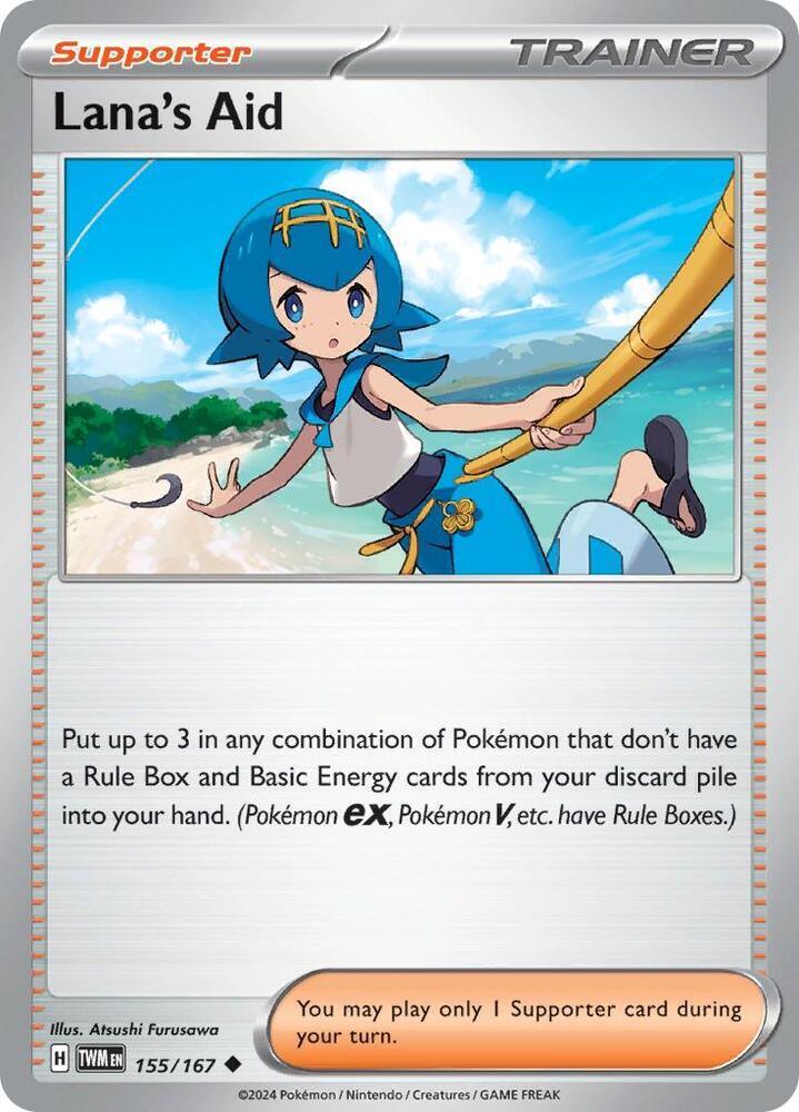 Scarlet & Violet: Twilight Masquerade Lana's Aid (155/167) [Scarlet & Violet: Twilight Masquerade] - Trading Card World