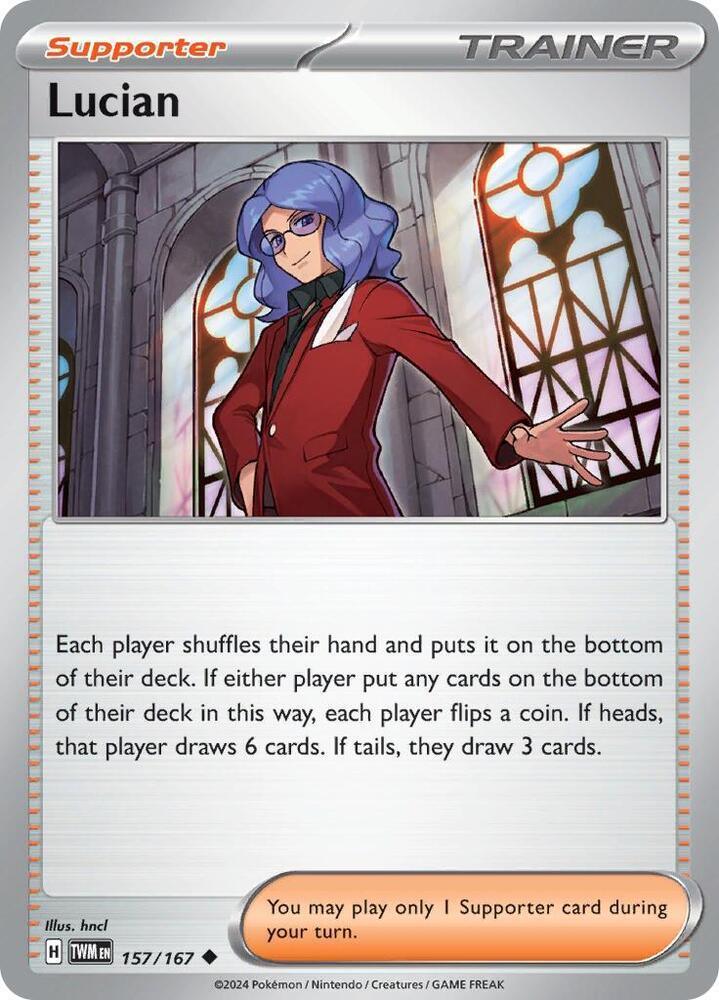 157, Scarlet & Violet: Twilight Masquerade Lucian (157/167) [Scarlet & Violet: Twilight Masquerade] - Trading Card World