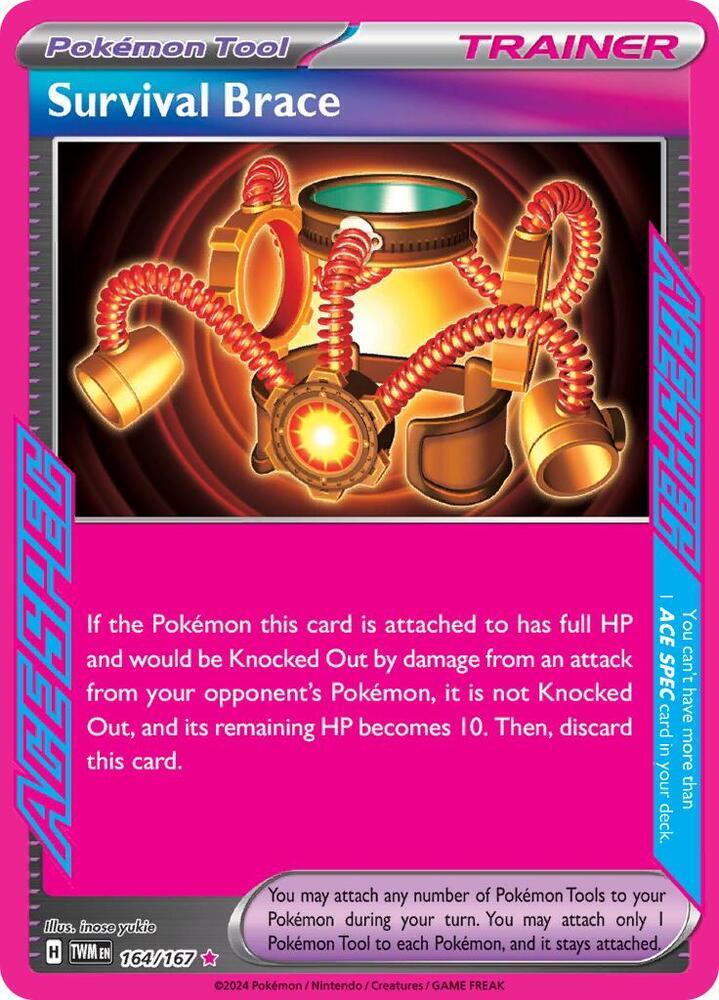 164, Scarlet & Violet: Twilight Masquerade Survival Brace (164/167) [Scarlet & Violet: Twilight Masquerade] - Trading Card World