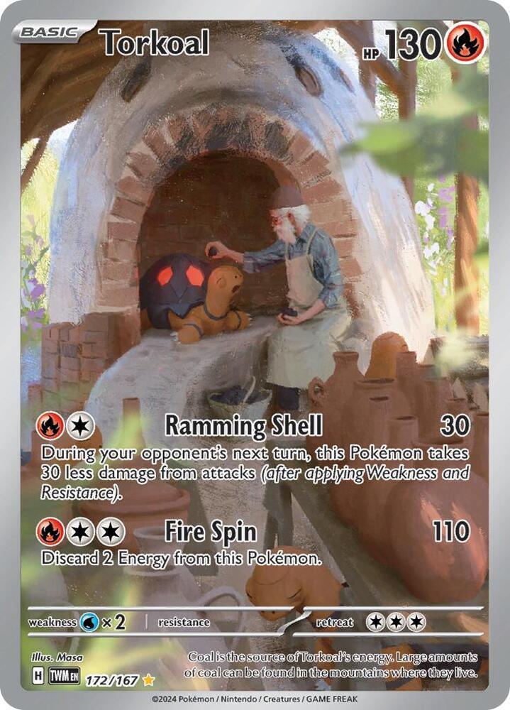 172, Scarlet & Violet: Twilight Masquerade Torkoal (172/167) [Scarlet & Violet: Twilight Masquerade] - Trading Card World