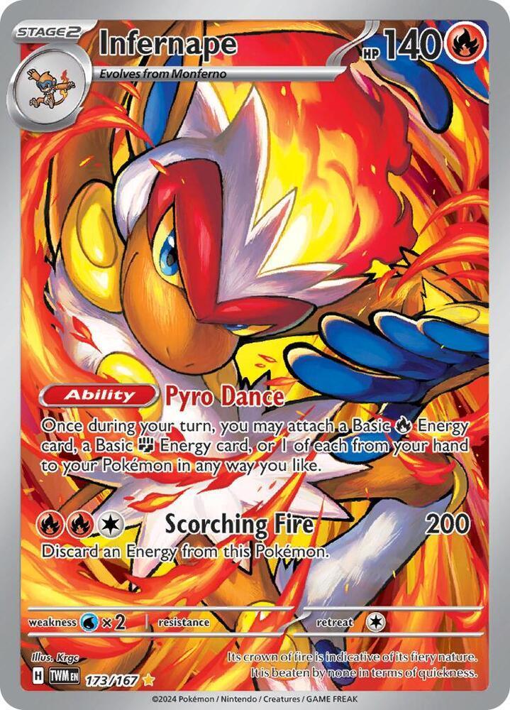 173, Scarlet & Violet: Twilight Masquerade Infernape (173/167) [Scarlet & Violet: Twilight Masquerade] - Trading Card World