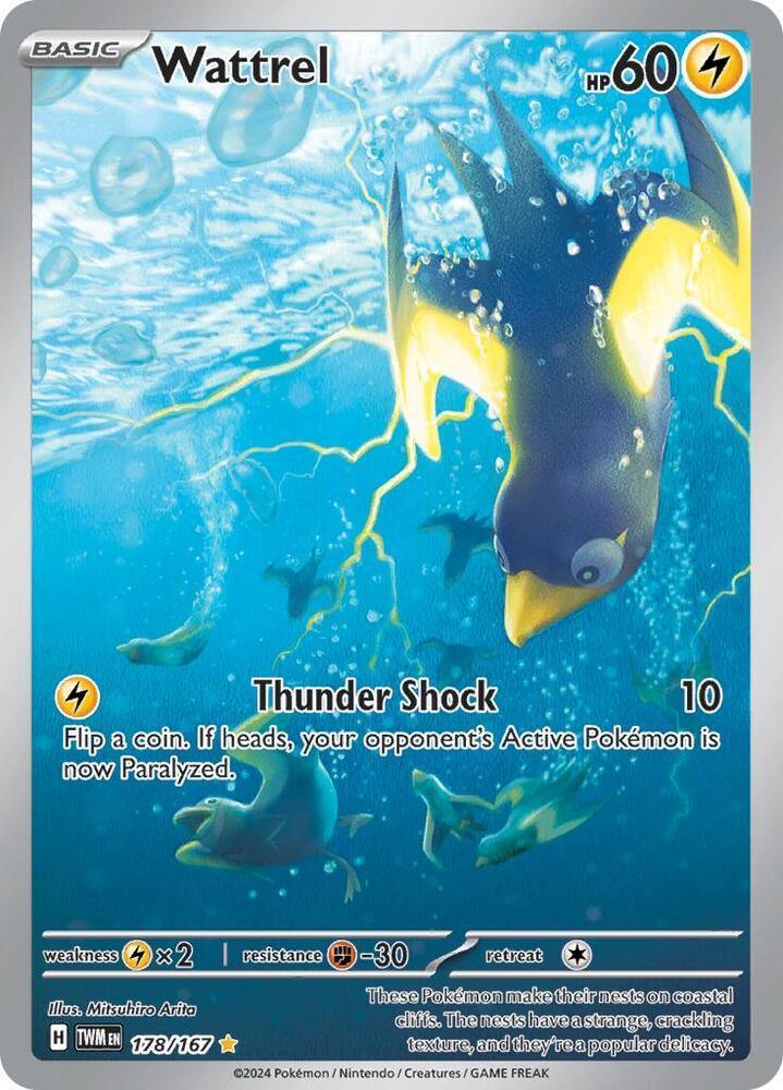 178, Scarlet & Violet: Twilight Masquerade Wattrel (178/167) [Scarlet & Violet: Twilight Masquerade] - Trading Card World