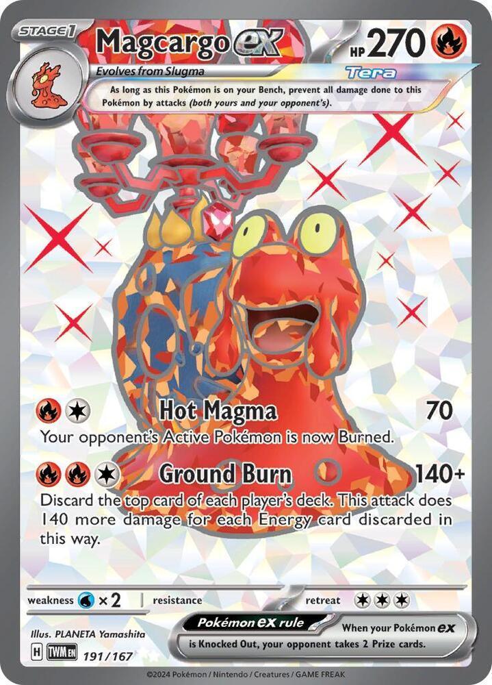 Scarlet & Violet: Twilight Masquerade Magcargo ex (191/167) [Scarlet & Violet: Twilight Masquerade] - Trading Card World