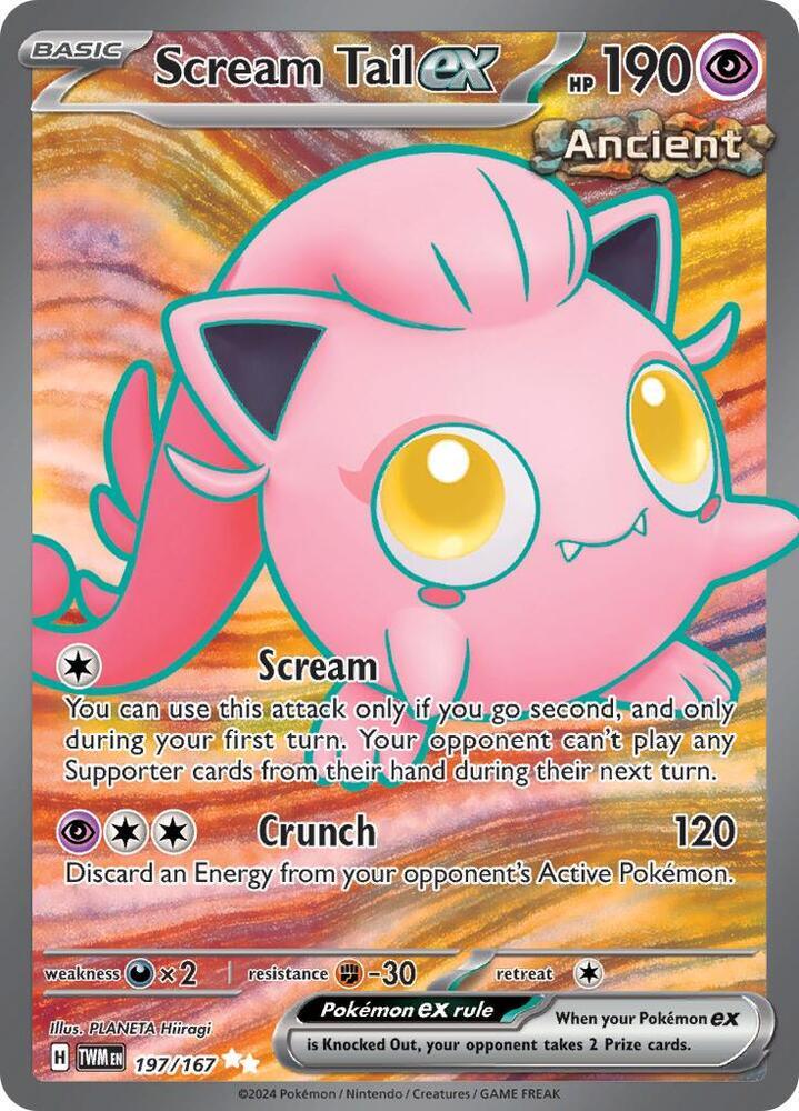 197, Scarlet & Violet: Twilight Masquerade Scream Tail ex (197/167) [Scarlet & Violet: Twilight Masquerade] - Trading Card World