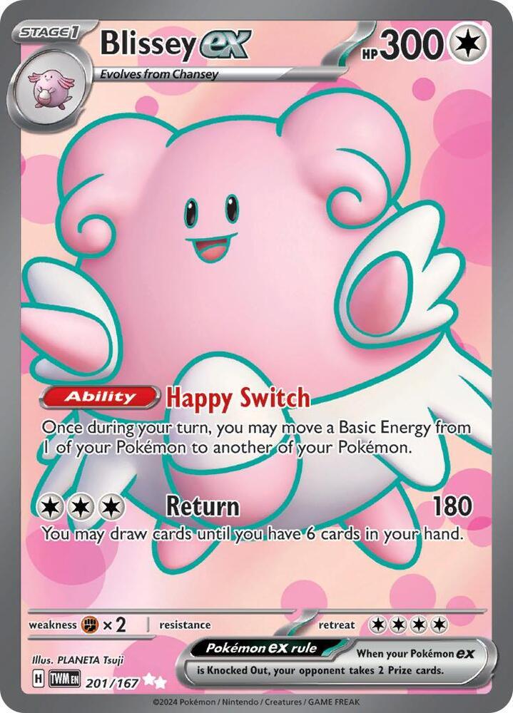 201, Scarlet & Violet: Twilight Masquerade Blissey ex (201/167) [Scarlet & Violet: Twilight Masquerade] - Trading Card World