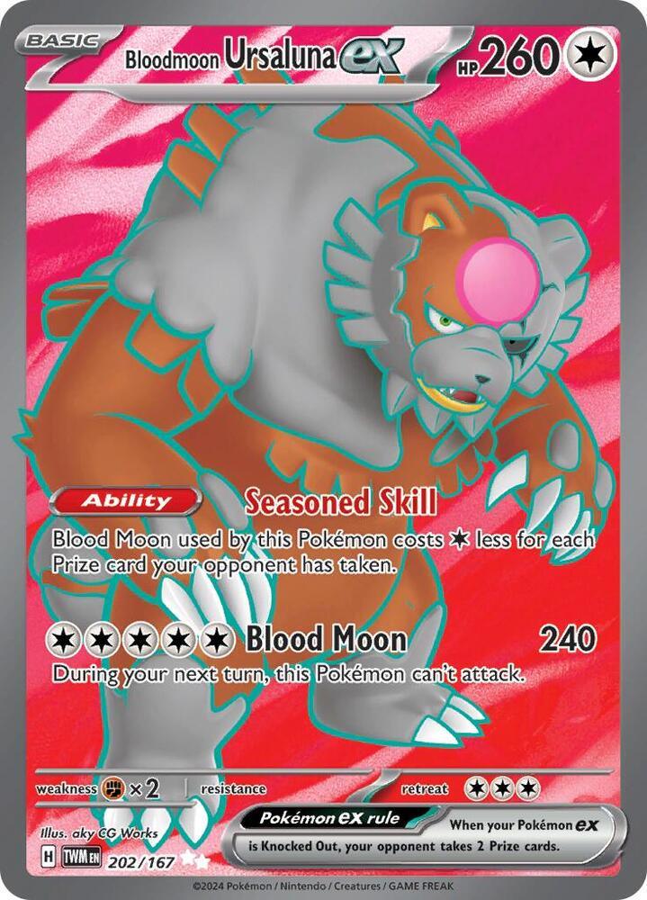 Scarlet & Violet: Twilight Masquerade Bloodmoon Ursaluna ex (202/167) [Scarlet & Violet: Twilight Masquerade] - Trading Card World