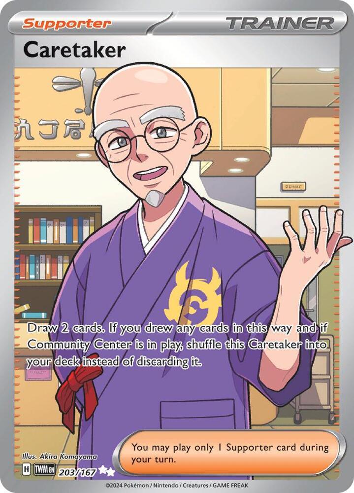 203, Scarlet & Violet: Twilight Masquerade Caretaker (203/167) [Scarlet & Violet: Twilight Masquerade] - Trading Card World
