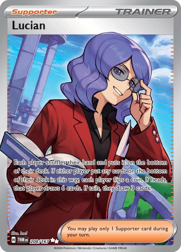 208, Scarlet & Violet: Twilight Masquerade Lucian (208/167) [Scarlet & Violet: Twilight Masquerade] - Trading Card World