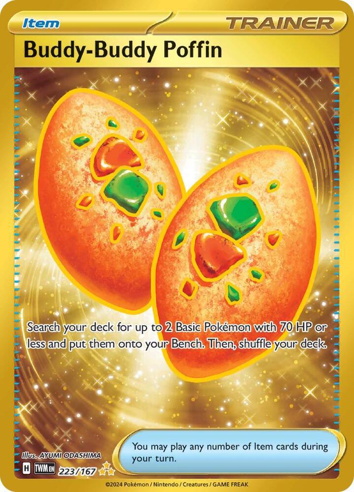 223, Scarlet & Violet: Twilight Masquerade Buddy-Buddy Poffin (223/167) [Scarlet & Violet: Twilight Masquerade] - Trading Card World