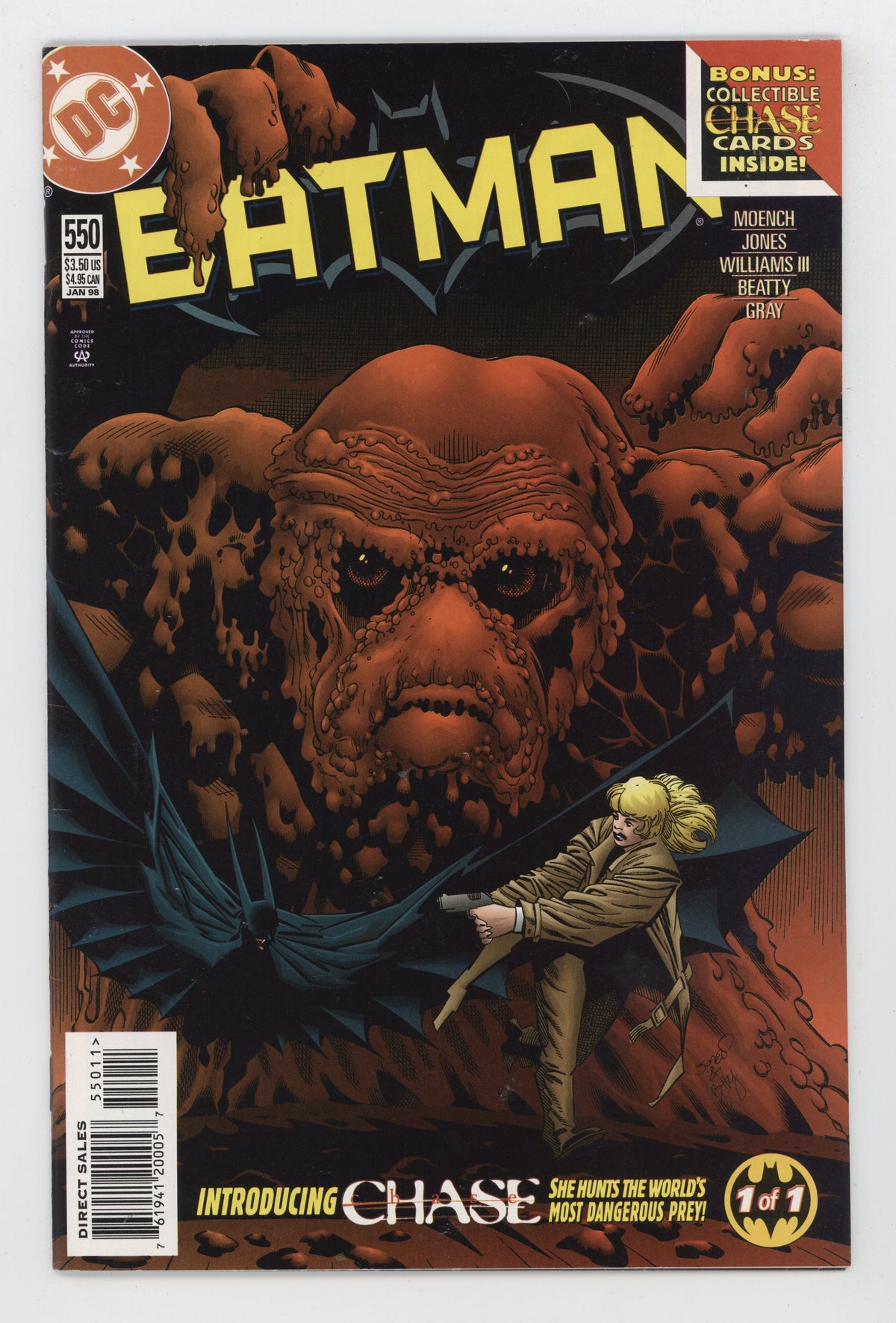 Batman 550 DC 1998 Kelley Jones Dough Moench Clayface