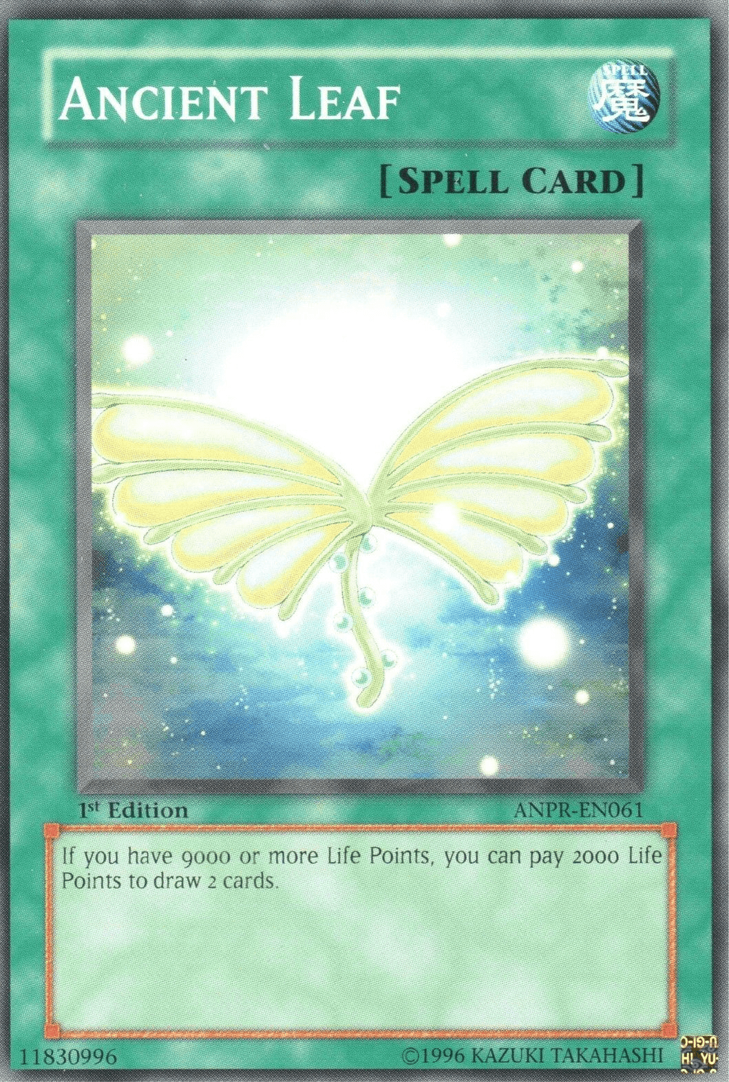 1st Edition, Ancient Prophecy, Common, Normal Spell, Spell, Unlimited Ancient Leaf [ANPR-EN061] Common - Trading Card World