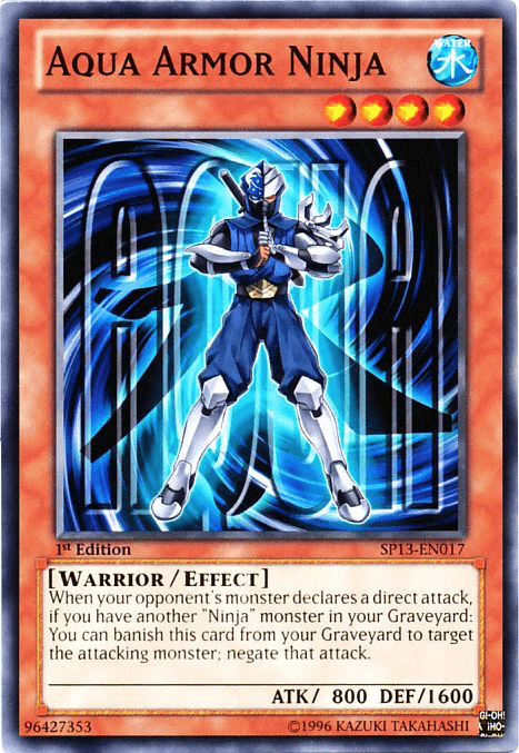 1st Edition, Common, Effect Monster, Star Pack 2013, Unlimited, Warrior, Water Aqua Armor Ninja [SP13-EN017] Common - Trading Card World