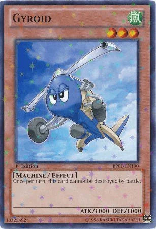 1st Edition, Battle Pack: Epic Dawn, Effect Monster, Machine, Starfoil Rare, Unlimited, Wind Gyroid [BP01-EN190] Starfoil Rare - Trading Card World