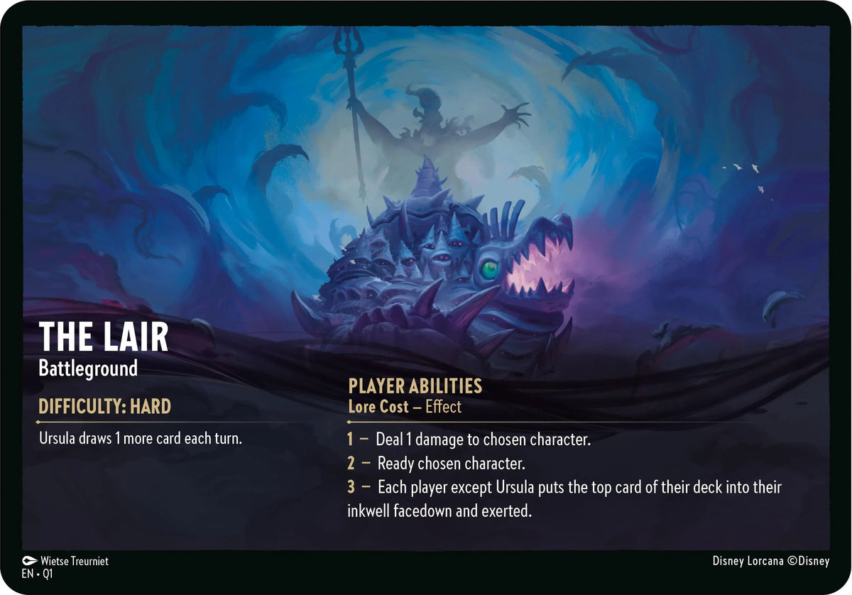  The Lair // Infinite Wrath - Battleground (Oversized) [Illumineer's Quest: Deep Trouble] - Trading Card World