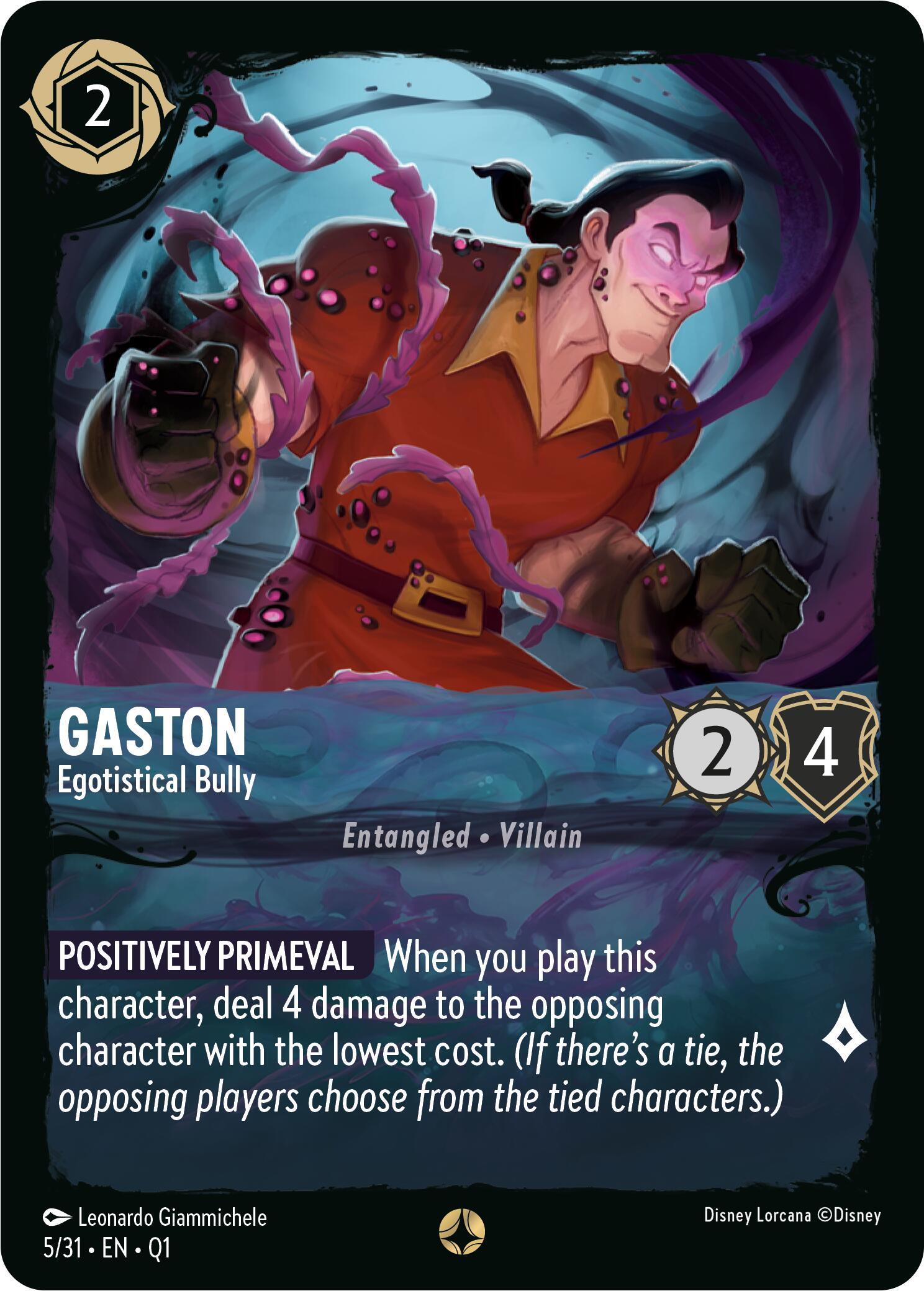  Gaston - Egotistical Bully (5/31) [Illumineer's Quest: Deep Trouble] - Trading Card World