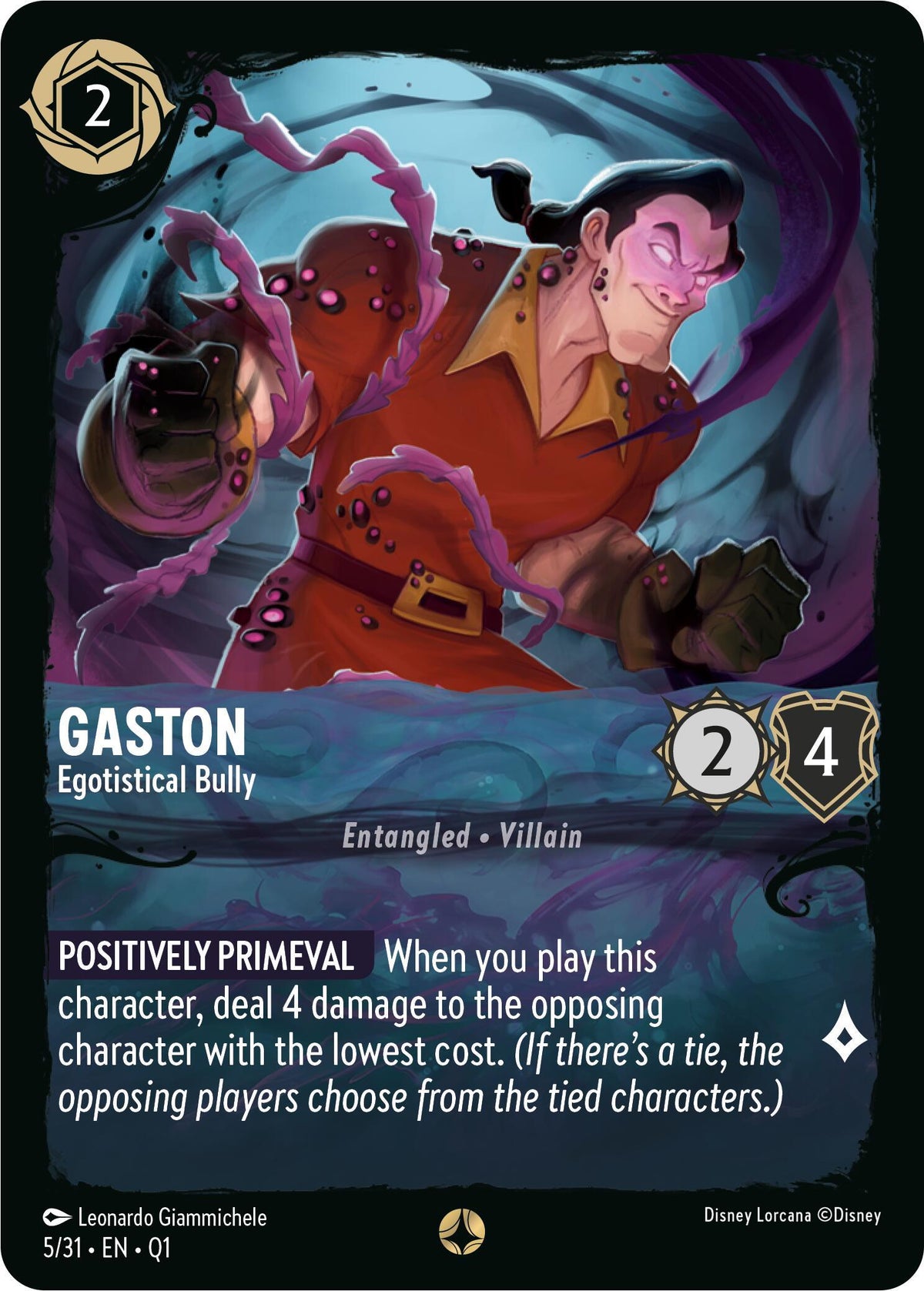  Gaston - Egotistical Bully (5/31) [Illumineer's Quest: Deep Trouble] - Trading Card World