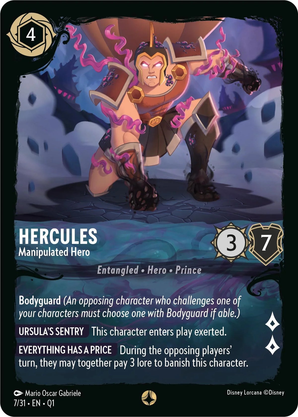  Hercules - Manipulated Hero (7/31) [Illumineer's Quest: Deep Trouble] - Trading Card World