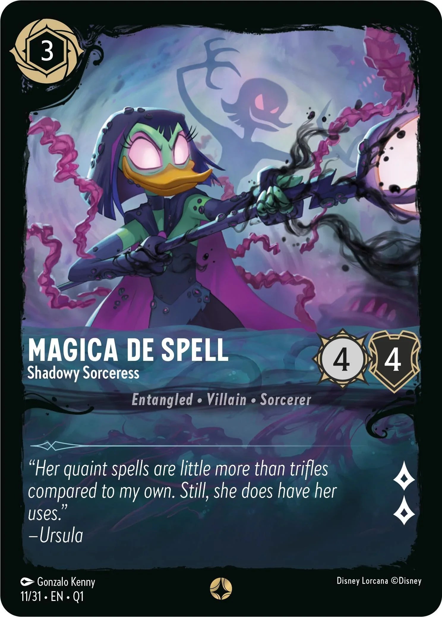  Magica De Spell - Shadowy Sorceress (11/31) [Illumineer's Quest: Deep Trouble] - Trading Card World
